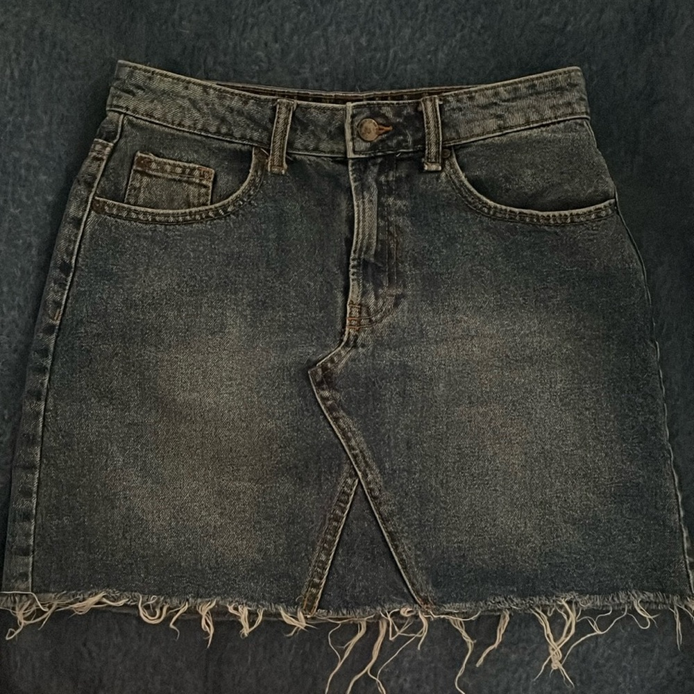 Denim frayed length